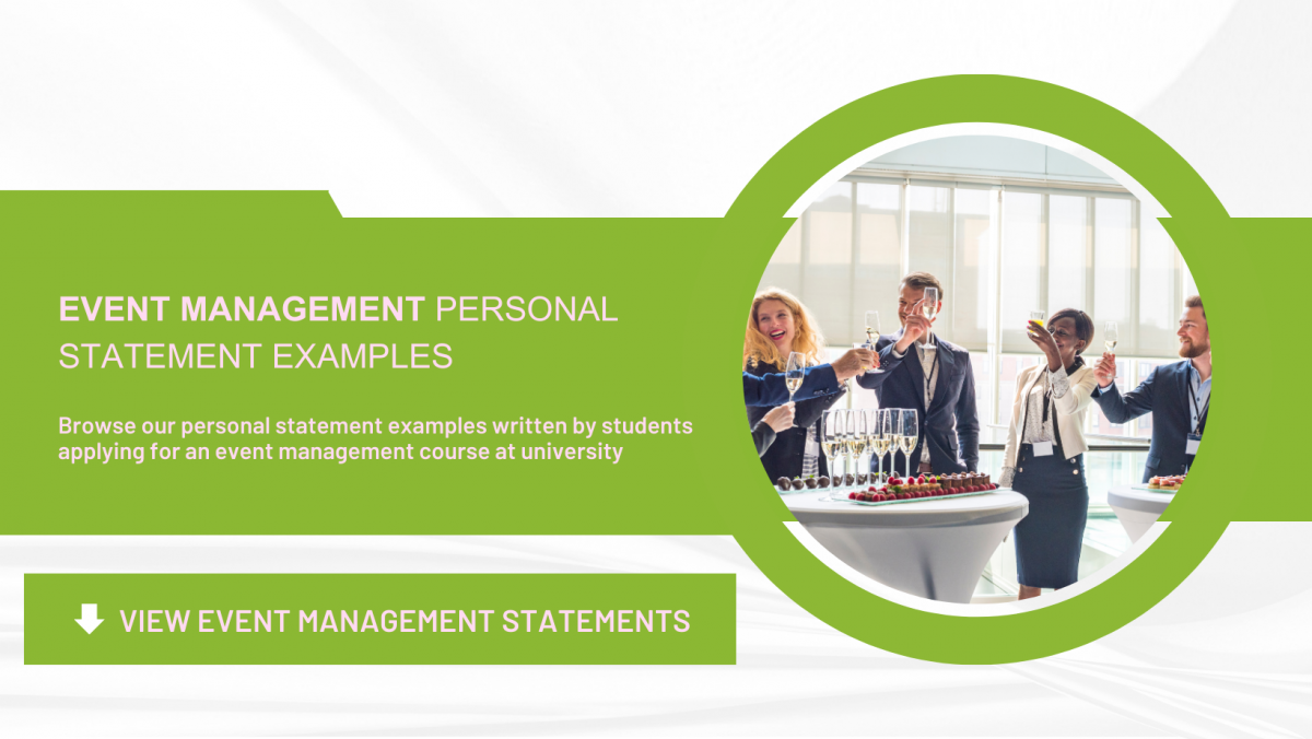 personal statement for event management